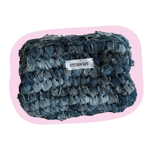 Lottie Clutch - DENIM
