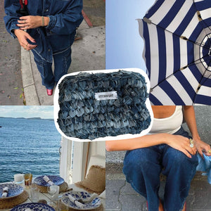Lottie Clutch - DENIM